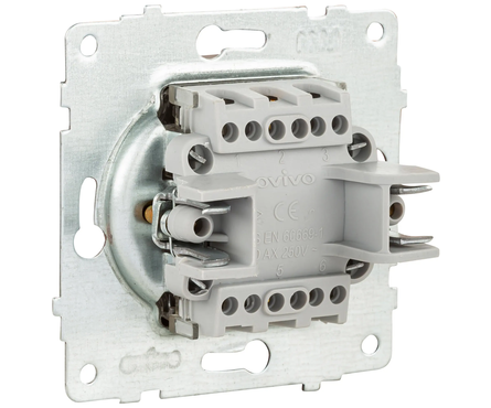 Выключатель 1-кл мокко QUANTUM OVIVO Фотография_1