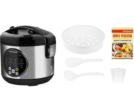 Мультиварка 600 Вт, 3 л, 20 программ, СМАРТШЕФ, паровая корзина AMC-431 NORMANN Фотография_1