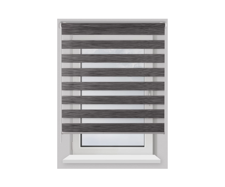 Штора рулонная PRAKTO Day&Night, графит, 40х160 см Фотография_3