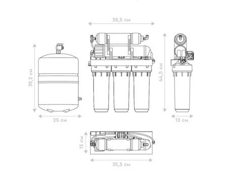 Система обратного осмоса Осмо 100 БАРЬЕР Профи Фотография_7