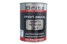 Грунт-Эмаль Britz 3в1 Стандарт, коричневая, литография, 0.9 кг