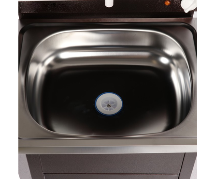 Умывальник дачный с подогревом + нерж. мойка цвет медь Фотография_2