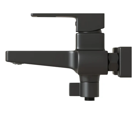 Смеситель для ванны однорычажный MIXLINE короткий гусак черный 35к ML34-01 Фотография_1