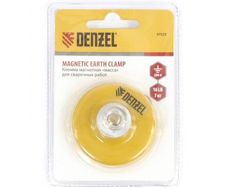 Клемма магнитная DENZEL для сварочных работ  Фотография_1
