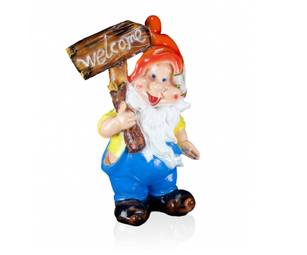 Фигурка садовая Гном с табличкой 53x35 см Фотография_0