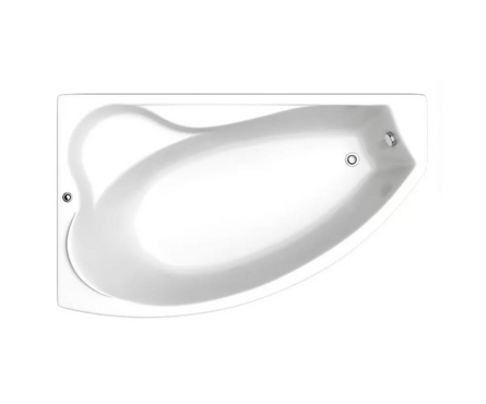 Ванна акриловая 1700х1020 мм левая (каркас+экран+сифон) Николь BAS Фотография_1