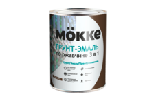Грунт-эмаль Mokke по ржавчине 3 в 1, коричневая (20 кг)