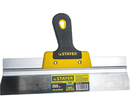 Шпатель Stayer ProFlat 2-компонентная ручка, анодированный, 350 мм Фотография_0