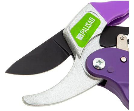 Секатор прямого реза, 200 мм, храповой механизм, металлические обрезиненные рукоятки PALISAD Фотография_2