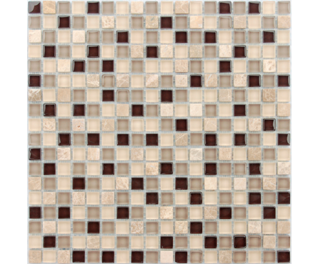 Мозаика Caramelle Mosaic Naturelle Island 305х305х4 мм, чип 15*15 мм Фотография_0