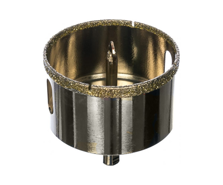 Коронка алмазная по керамограниту 68 мм с центрирующим сверлом TRIO-DIAMOND Фотография_1