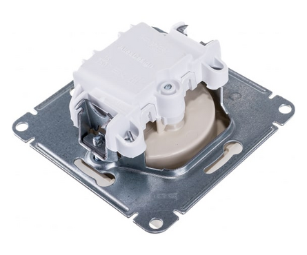 Розетка Schneider Electric ATLAS, бежевая, одинарная, без заземления, 16А\250В Фотография_2