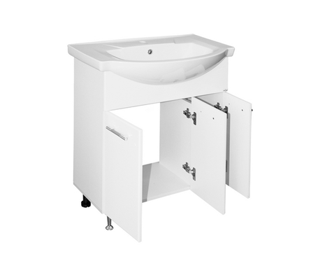 Тумба для ванной MIXLINE «Вега-75» с умывальником «Элеганс-75» Фотография_1