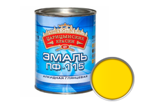 Эмаль универсальная Царицынские краски ПФ-115 алкидная, желтая (0.8 кг)