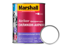 Краска фасадная Marshall AKRIKOR матовая, база ВW (0.9 л)