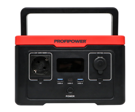 Аккумуляторная портативная электростанция 600 Вт ПЭ-600 PROFIPOWER Фотография_0