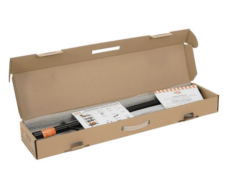 Вешалка напольная для верхней одежды 63х63х177 см черная ЛУЧ-5 Фотография_4