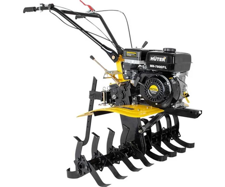 Мотоблок 5.74 кВт, 7.8 л.с, бак 3.6 л, 3 вперед/1 назад МК-7800PL HUTER Фотография_1