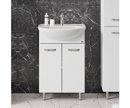 Тумба для ванной Коралл-2 55 с умывальником Уют 55 Фотография_1