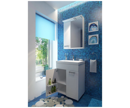 Тумба для ванной EvaGold «Севилья 60» с умывальником COMO 60 Фотография_2