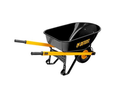 Тачка строительная, усиленная, объем 140 л, 230 кг, колесо 15х6.00-6 Denzel Фотография_2