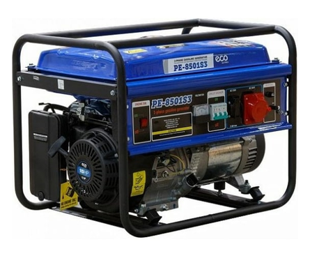 Генератор бензиновый ECO PE-8501S3, ручной стартер, 2.5 кВт, бак 25 л Фотография_0