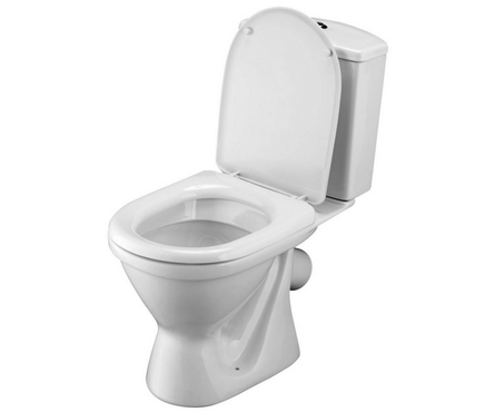 Унитаз-компакт SANTEK «Алькор» 2РА, антивсплеск (косой выпуск, нижний подвод воды) Фотография_1