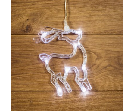 Фигурка светодиодная 20 см Олененок на присоске с подвесом Фотография_1