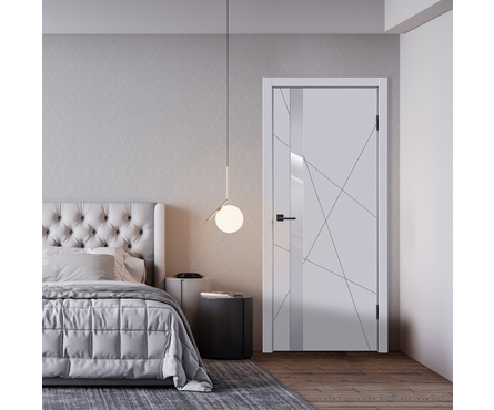 Дверь белый RAL 9003 Scandi S Z1 (800 мм, 2000 мм, 40 мм, эмаль) Фотография_3