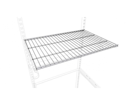 Полка сетчатая для гардеробной системы ПАКС Титан, белая, 1203х306х15 мм  Фотография_1