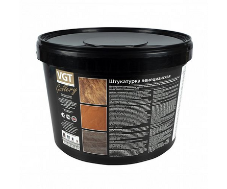 Покрытие декоративное мраморный эффект VGT Gallery Венецианская штукатурка 16 кг Фотография_2