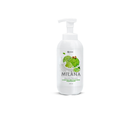 Жидкое мыло-пенка GRASS Milana 0,5 л (сливочно-фисташковое мороженое)  Фотография_0