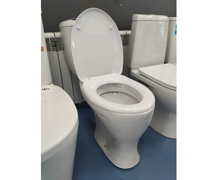 Унитаз-компакт Воротынский косой выпуск+сиденье, 665х365х790 мм Фотография_7