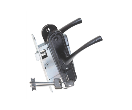 Замок врезной 3В9-4-2 с ручками черный ЗЕНИТ Фотография_3