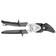 Ножницы по металлу GROSS PIRANHA, усиленные, 255 мм, прямой и правый рез, сталь-СrMo, двухкомпонентные рукоятки Фотография_2