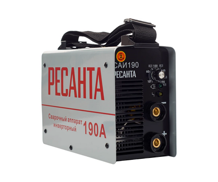 Сварочный аппарат Ресанта инверторный САИ-190 190 А, диаметр электрода 2.0-5.0 мм, ПВ 70% Фотография_3