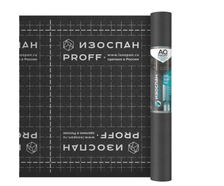 Мембрана Изоспан AQ proff гидро-ветрозащитая паропроницаемая (70 м²/рул) Фотография_2