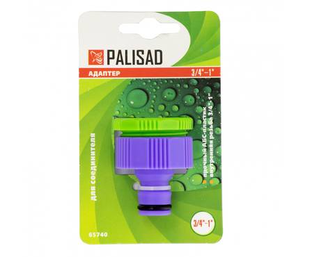 Соединение быстросъемное внешнее с внутренней резьбой ВР 3/4-1 пластмассовое PALISAD Фотография_1