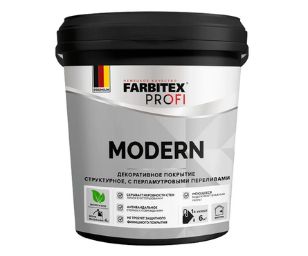 Покрытие декоративное структурное перламутровое FARBITEX Profi Modern 0.9 л  Фотография_1