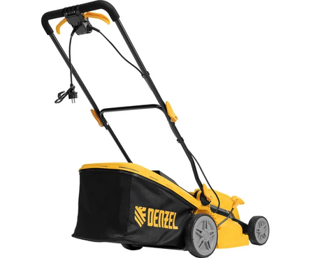 Газонокосилка электрическая 1.8 кВт 38 см, вес 16 кг, травосборник 35 л GMC-1800 DENZEL Фотография_1
