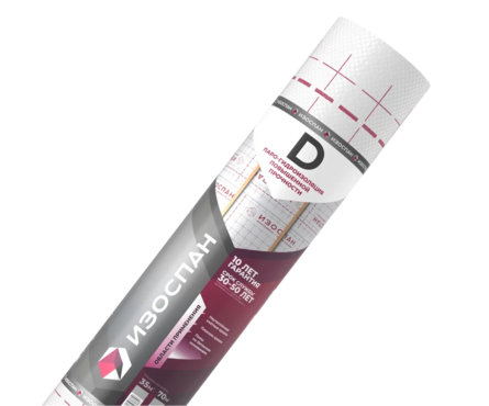 Пленка Изоспан D паро-гидроизоляция повышенной прочности (70 м²/рул) Фотография_0