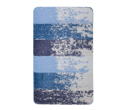 Коврик для ванной 50x80 см Silver синяя зебра САНАКС Фотография_1