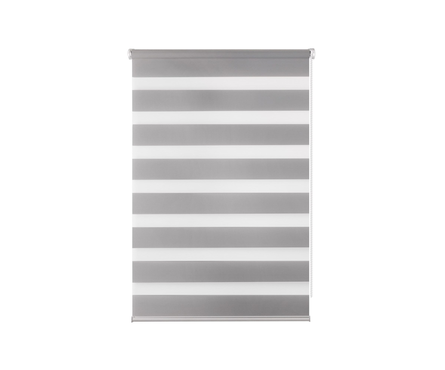 Рулонная штора PRAKTO Day&Night, серый, 40х160 см Фотография_0