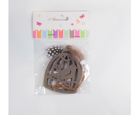 Подвеска декоративная Птичка в клетке Фотография_3