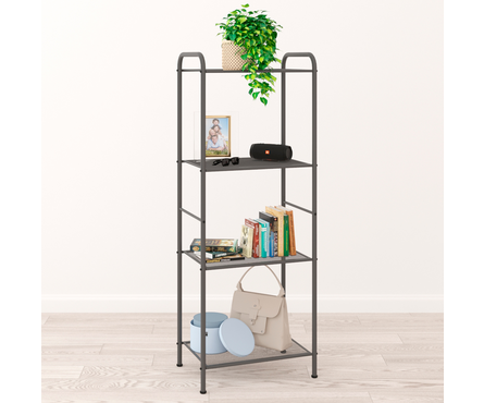 Стеллаж металлический сетка 45.5х30х120.5 см 4 полки ВАЛЕНСИЯ-14 графит СТВ14Гр Фотография_1