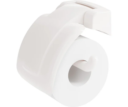Держатель туалетной бумаги пластиковый белый М8428 Альтернатива Фотография_3