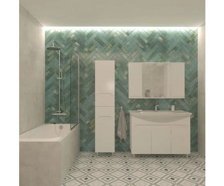 Тумба для ванной Паола 105 с умывальником Стиль 1050 Фотография_3