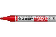 Маркер-краска ЗУБР МК-750 красный, 2-4 мм, круглый наконечник