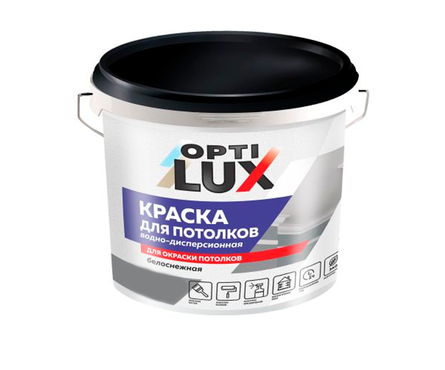 Краска ВД OPTILUX для потолков белоснежная, 1.4 кг Фотография_0