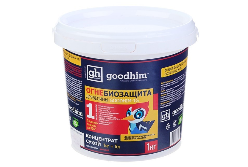 Goodhim огнебиозащита. Огнебиозащита 1 группы (сухой концентрат) Goodhim 1g Dry, 15кг (меш)*. Огнебиозащита для древесины 1 группа. Огнебиозащита 1 группы (сухой концентрат) Goodhim 1g Dry, 5 кг (ведро). Огнебиозащита (сухой концентрат) 1g Dry красный Goodhim.